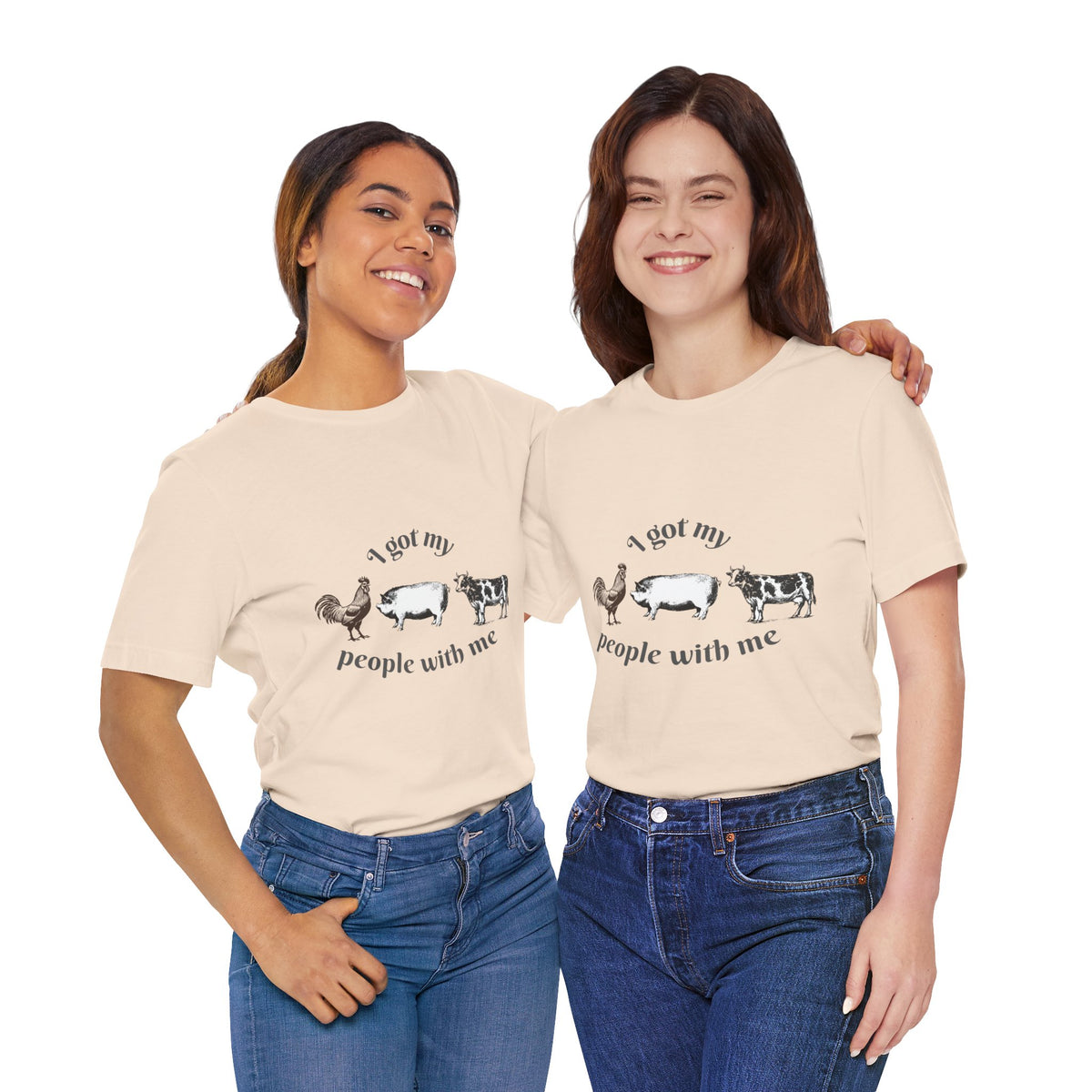 I Got My People With Me Farm Animals Tee