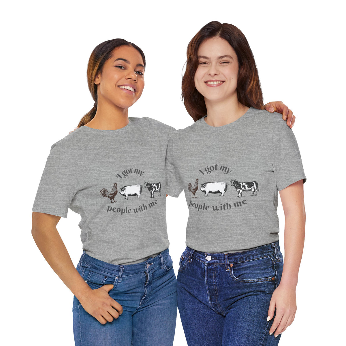 I Got My People With Me Farm Animals Tee