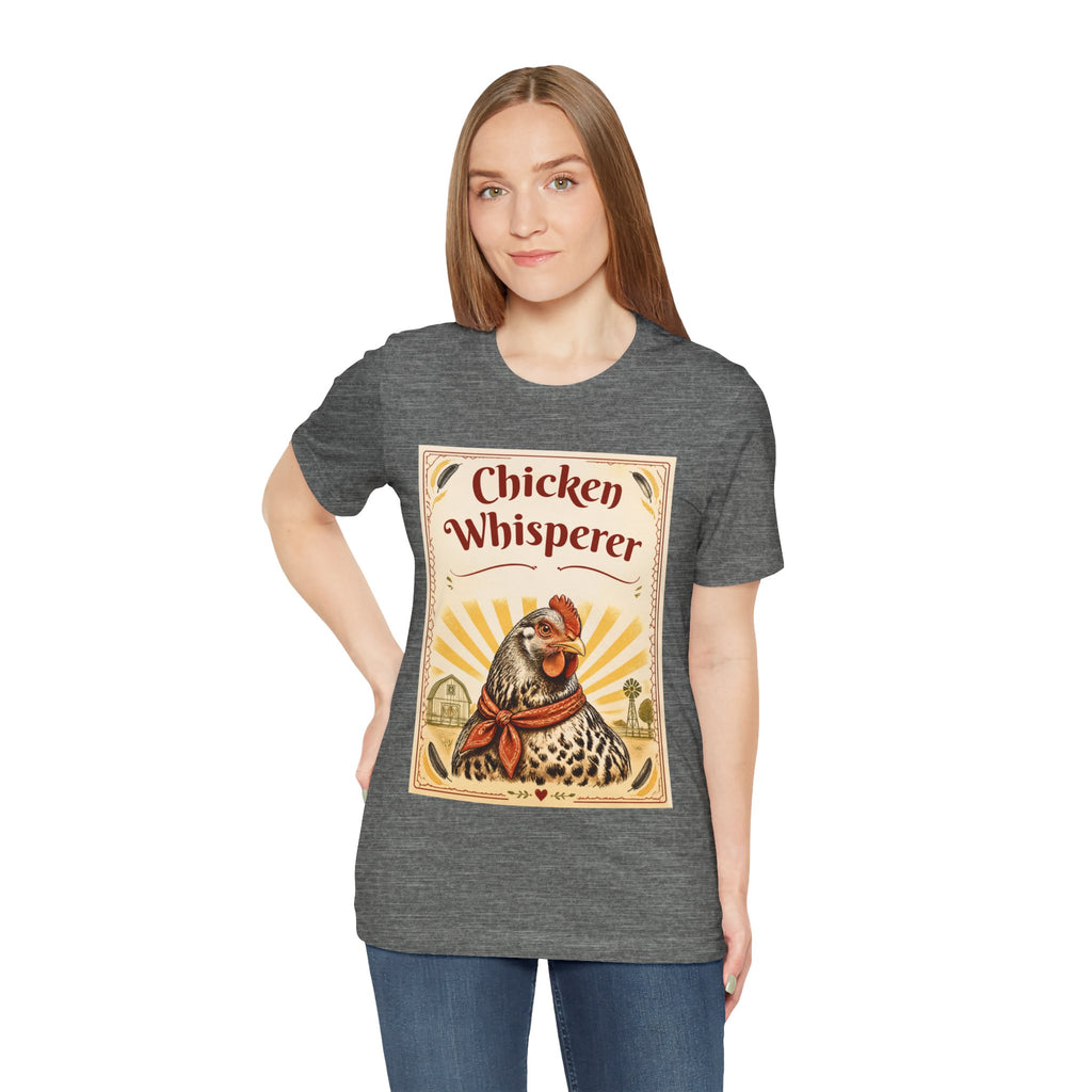 Chicken Whisperer T‑Shirt – Vintage Farmhouse Hen Graphic Tee